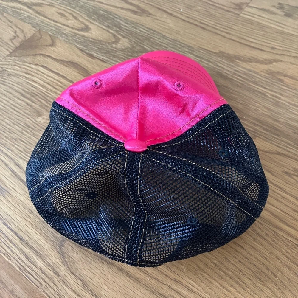 EUC Vintage Von Dutch Silky Hot Pink and Black Trucker Hat - Picture 3 of 10